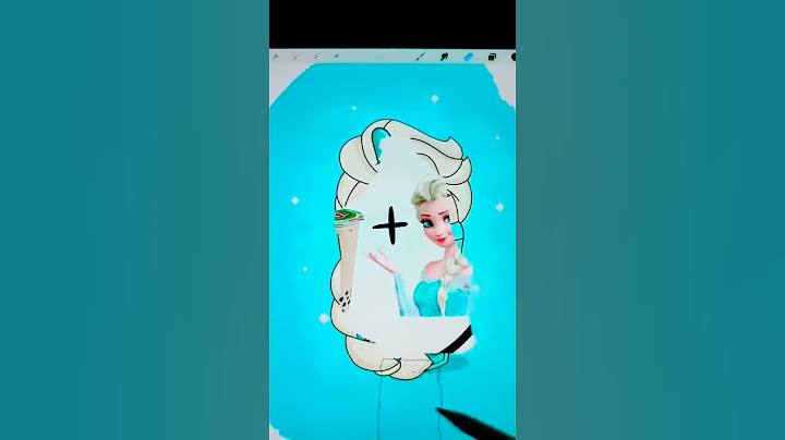 Bubble Tea Elsa #bulletin #elsa #frozen #frozen2 #art #disney #digitalart #artwork #shorts