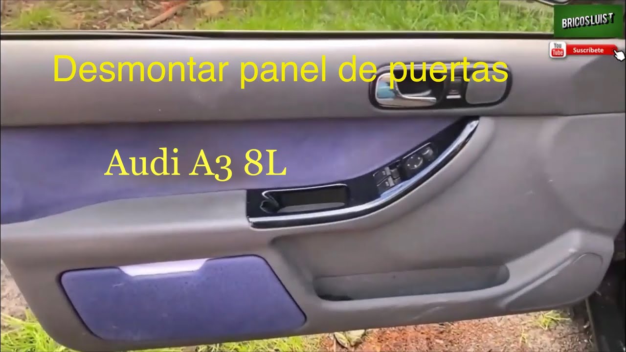 Rojo Stitch 2x Puerta Bolsillo De Cuero Piel Cubre encaja Audi A3 8p S3 03-12 3 Puertas 