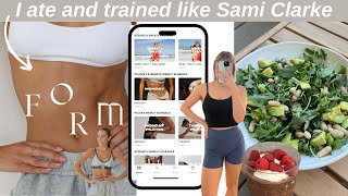 I ate and trained like Sami Clarke | FORM app review screenshot 5