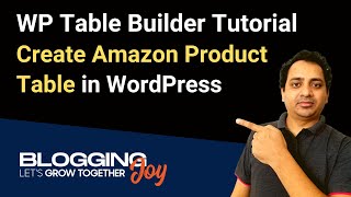 WP Table Builder Tutorial | How To Create Amazon Product Listing Table in WordPress Guide