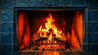 Blue Fireplace | 15 minutes of calm | High quality ambient fire for T.V and sleep