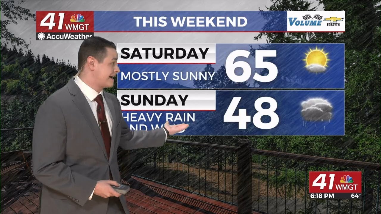 Sunny and pleasant weather carries into Saturday before rain arrives ...