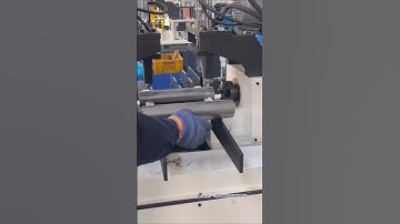 automatic double head pipe chamfering machine for 6 sides finishing at a time