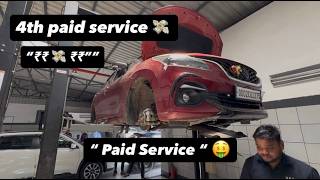 “Baleno 4th Paid Service 🔧 Full Details | Cost, Work Done &amp; Review”