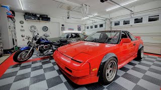 My Dream Garage Setup! Surround Sound Stereo, LED lighting, and Garage Deck Flooring
