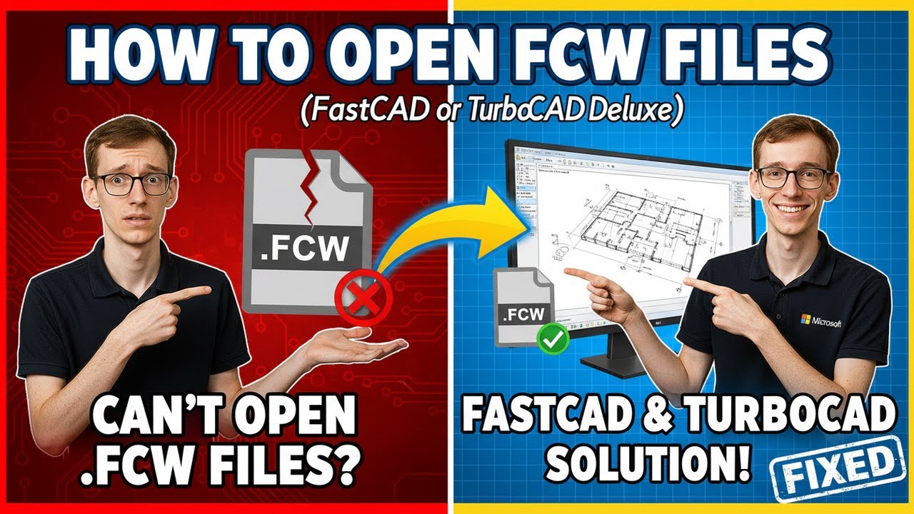 Open Fbw File How to Open FCW Files (FastCAD or TurboCAD Deluxe) - YouTube
