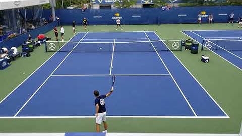 Roger Federer and Stan Wawrinka US Open 2019 practice session