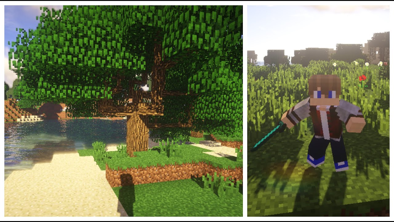 Un jugador hizo un mod con hierba hiperrealista para Minecraft