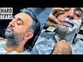 Asmr beard cut  ive never seen such a tough beard  head massage