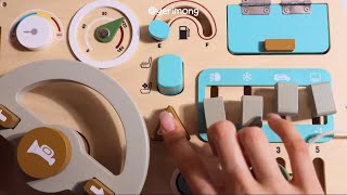 [💎Toy asmr💎] Wooden Car Fidget Board Toy 🚗 Wood toy Compilation 자동차 피젯보드