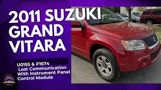 U0155 & P1674 DTC Lost Communication W/Instrument Panel Control (IPC) Module On A 2011 Suzuki Vitara Net Worth