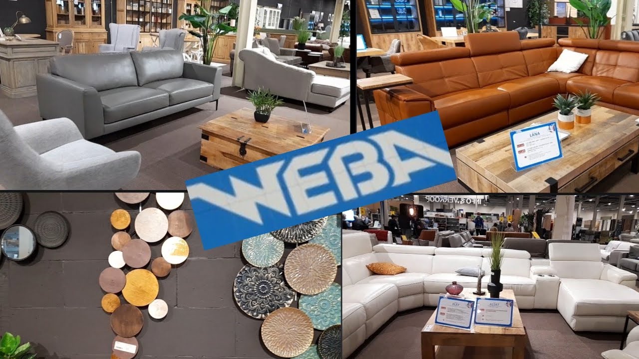 vlog au magasin WEBA Belgique promotions canapés fauteuils salle á manger