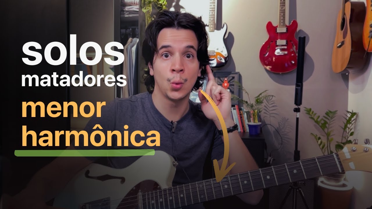 Aprenda esse LICK incrível na menor harmônica (sonoridade muito linda e moderna!)