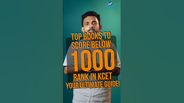 KCET 2024 | Which books are the Best for Scoring Below 1000? | KCET Preparation #kcet2024 #1000