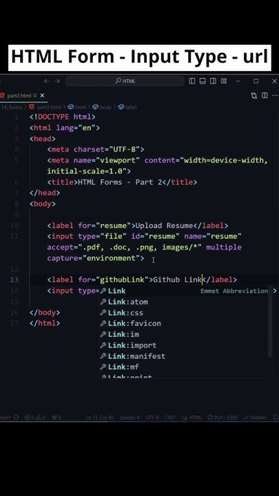 Master HTML Input Type 'URL' with Step-by-Step Example! #htmlform # ...