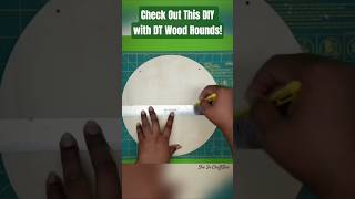 🔥 Gorgeous Idea Using Dollar Tree Wood Rounds! #dollartreediy #shesocraftdee #shorts
