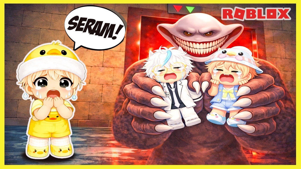 APIN BOBA & BANG NEKUU NAIK LIFT MENUJU LANTAI PALING SERAM DI Roblox ! @Bobarose19