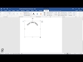 How to create half circle  shape text in word