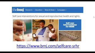 Self-care interventions for SRHR - Webinar, Part II