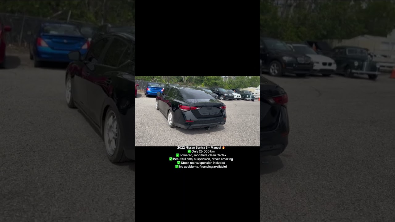 For Sale 2022 Nissan Sentra S  Manual  Only 26,000 KM  Modified  Ready to Drive! 