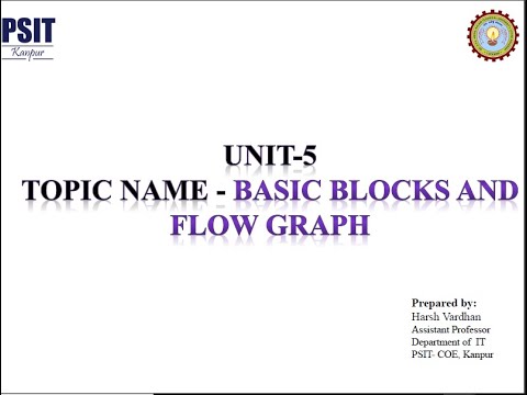 Basic Block and Flow Graph - YouTube