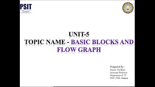 Basic Block and Flow Graph