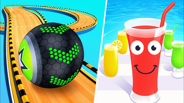 Going Ball Vs Juice Run - Android iOS Gameplay #1