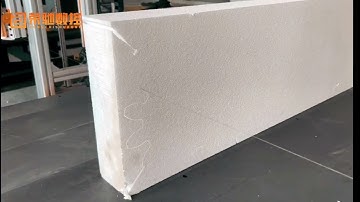 EPS EPE XPS foam block cnc cutting with hot wire#rongchicnc#hot wire foam cutter cnc