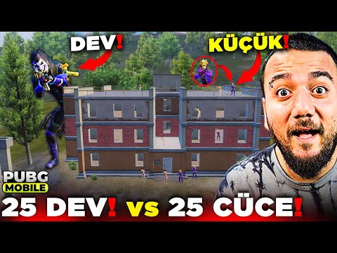 25 vs 25 ama DEVLER CÜCELER KAPIŞIYOR !? PUBG Mobile Ordu Savaşları