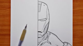 How to draw Iron Man | Iron Man step by step | easy tutorial drawing