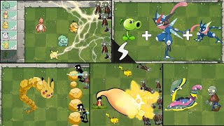 Pokémon vs Plants vs Zombies Compilation #3 : Greninja + Ash Greninja + Peashooter Fusion !