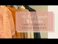 5 Steps to Create a Fall Capsule Wardrobe | 7 Week Minimalism Challenge | Week 1