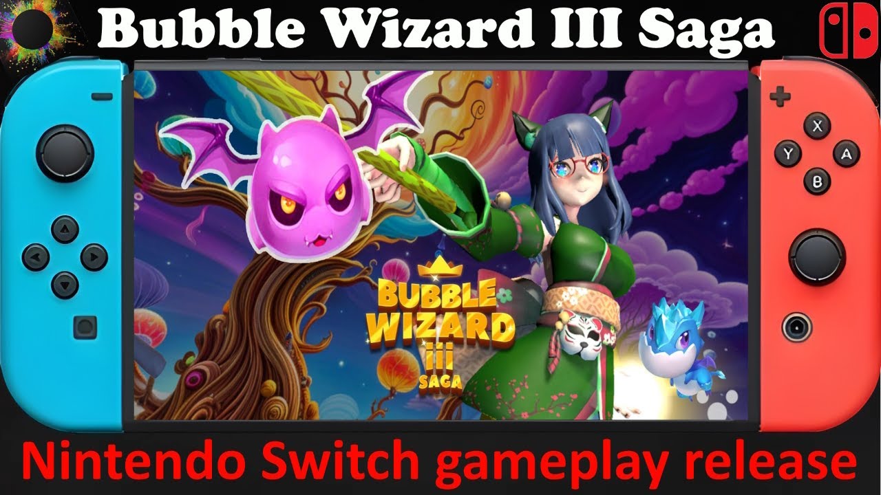 Bubble Wizard III Saga - TV Mode Nintendo Switch gameplay release