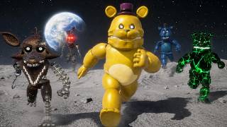 I Added EVERY FNAF Animatronic on the MOON In Hello Neighbor..