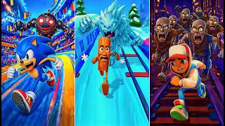 Who Runs Faster? SONIC DASH 🆚 SUBWAY SURFERS 🆚 TUM TUM SAHUR1 screenshot 5