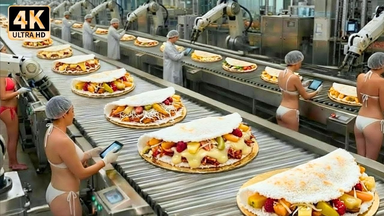 The Secret Behind Brazilian Tapioca: How Powder Magically Becomes a Crepe (Factory Process)