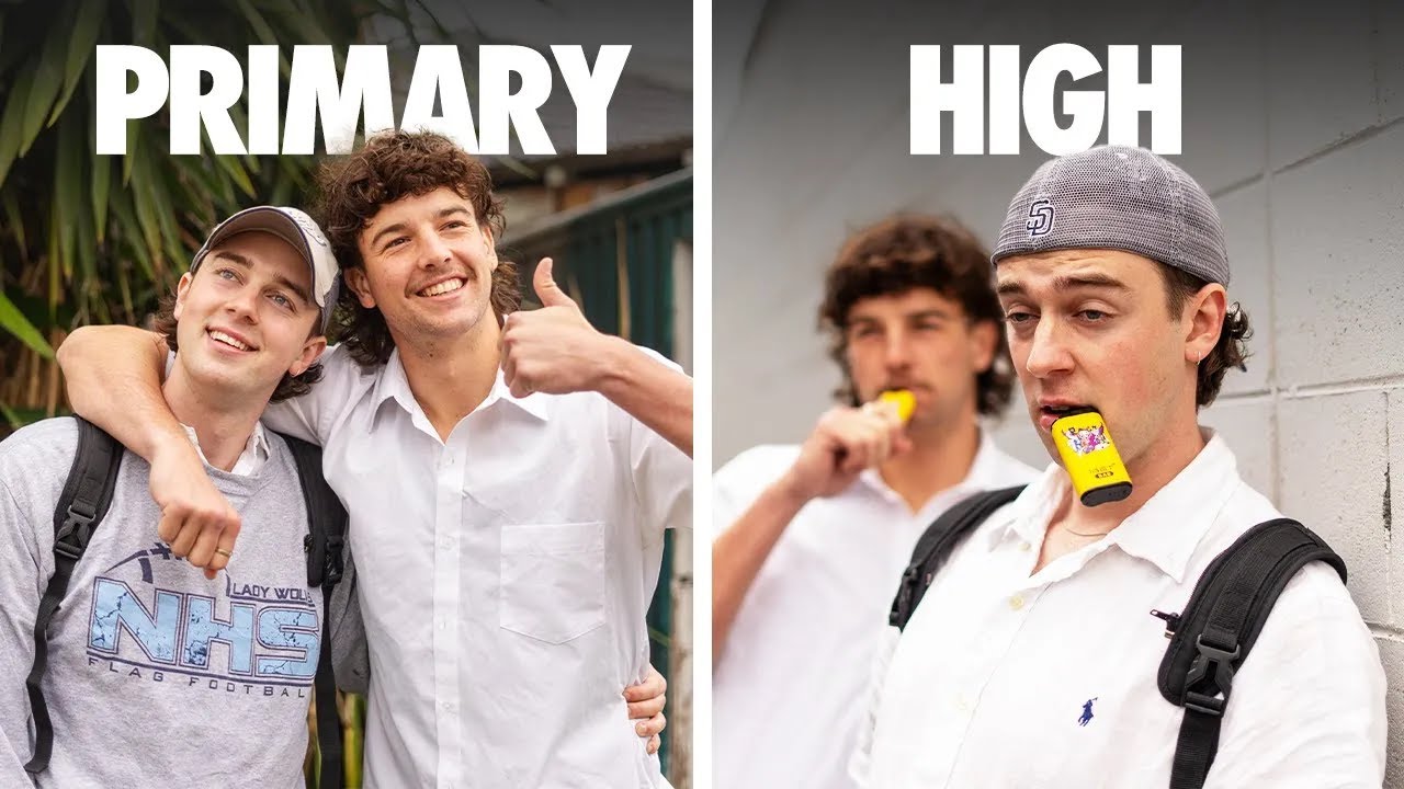 Recess in Primary School vs High School - YouTube