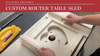 Router Table Sled for Router Bowl Bits Valentine’s Day Heart