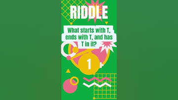 What Starts with T, Ends with T, and Has T in It? 🤔 | Fun Riddle Challenge #quiz #brainteasers