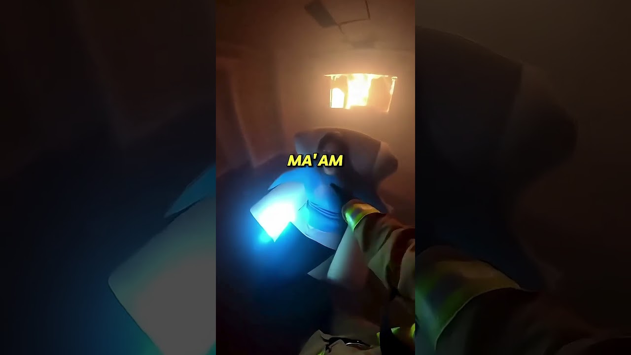 Firefighter Rescues Mother From Fire!