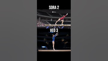 Sora 2 vs Veo 3 – Gymnast Example (AI Video Battle)