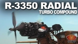 Wright R 3350 18 Cylinder Radial Engine Turbo Compound Youtube