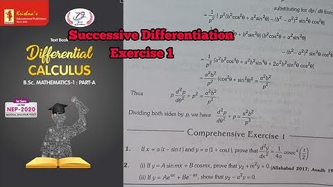 Successive Differentiation exercise 1 /Bsc Maths 1st semester| Differential Calculus| #successivedi.