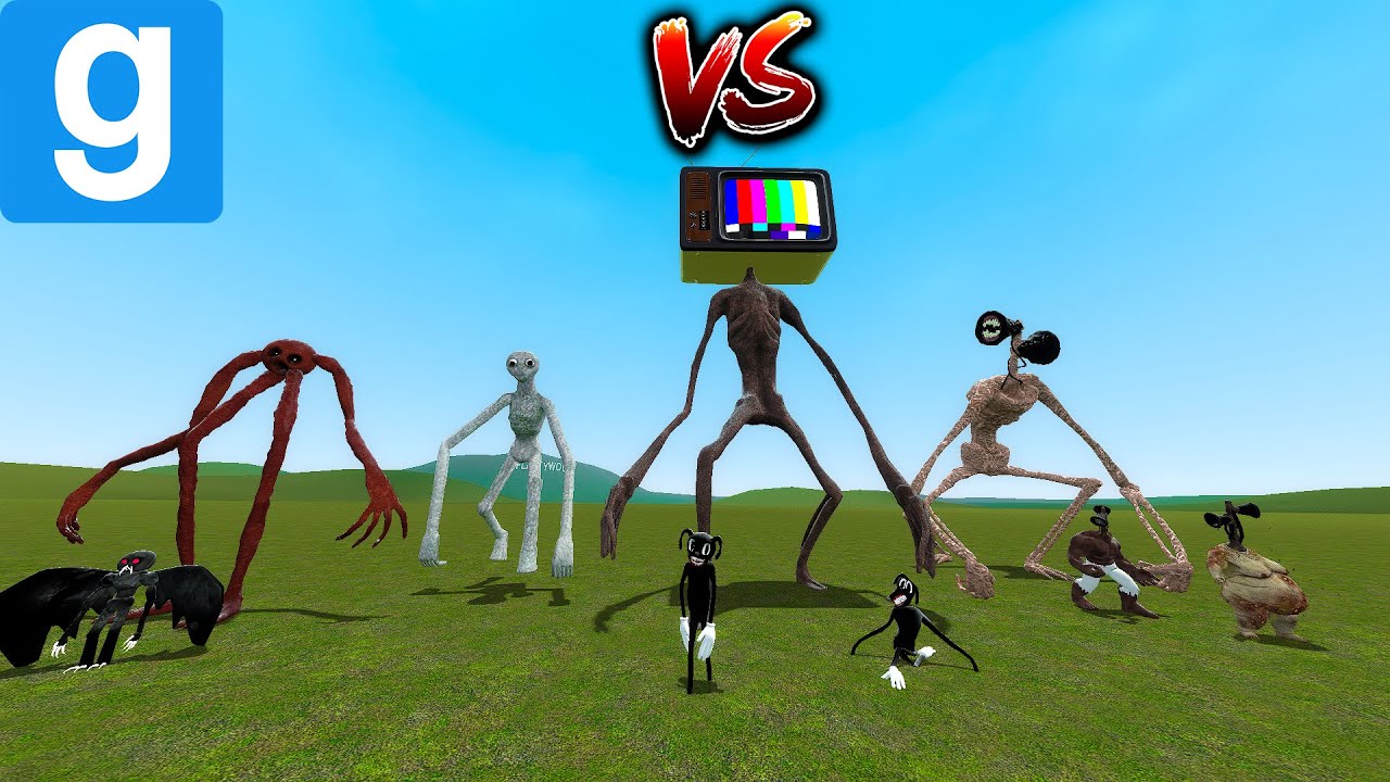 TV HEAD VS ALL TREVOR HENDERSON CREATURES - Garry's Mod Sandbox - YouTube