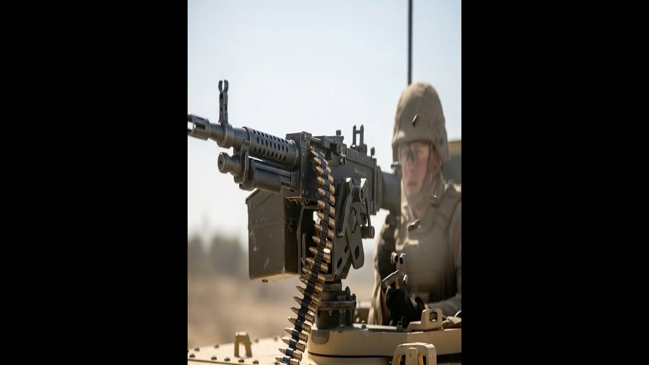 U.S. Military Test 50-Cal M2A1 Machine Gun in Action... 