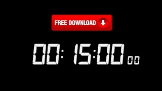 Instituto Asesor cansado Cronometro digital Cuenta adelante - 15 Minutos(Free Use) - YouTube