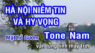 Karaoke Hà Nội Niềm Tin Và Hy Vọng Tone Nam (Full Hát Lại)