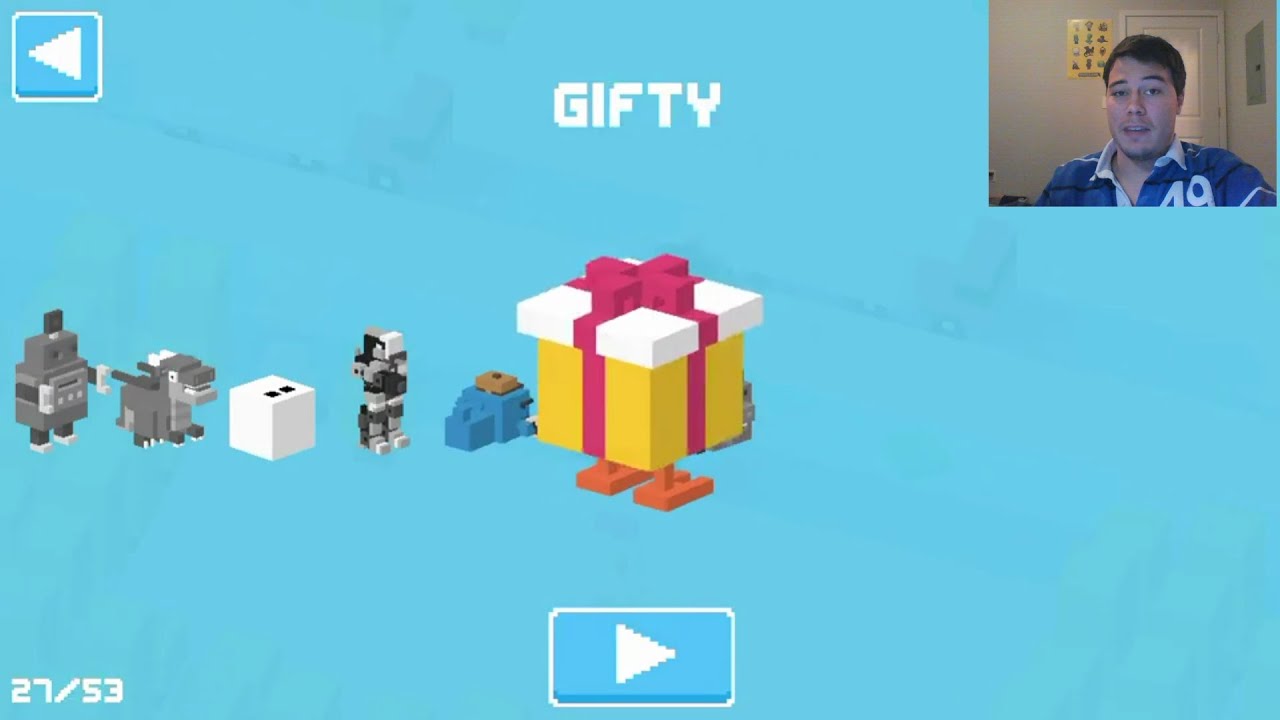 Crossy Road - HOW TO UNLOCK SECRET CHARACTER GIFTY - YouTube