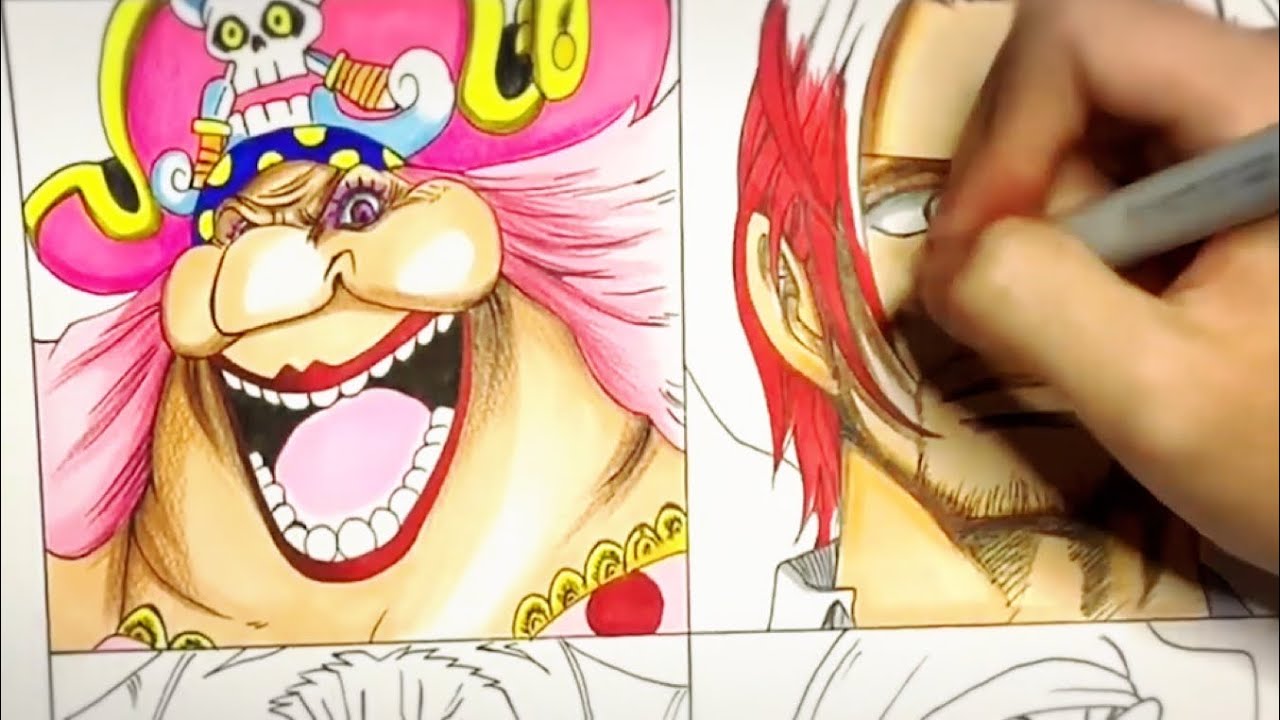 One Piece 四皇 描いてみた Drawing Four Emperors From One Piece Youtube