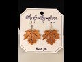 DIY Fall Earrings using Cricut Maker and Knife Blade